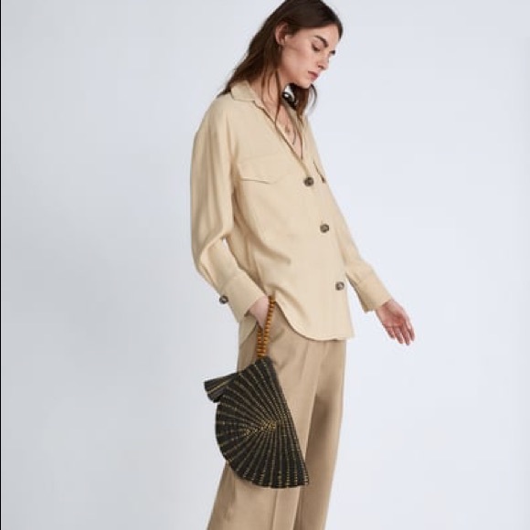 Half Moon 🌙 Natural Clutch / Crossbody Bag - Picture 8 of 8